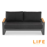 LIFE Soho Lounge Set with Teak Lift Up Coffee Table