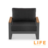 LIFE Soho Lounge Set with Teak Lift Up Coffee Table