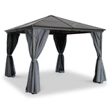 Lugano Grey Premium Gazebo 3x3m from Roseland