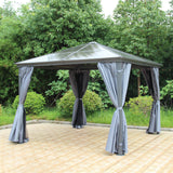 Lugano Grey Premium Gazebo 3x3m