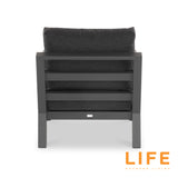 LIFE Timber Lounge Set with Ceramic Adjustable Table