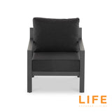 LIFE Timber Lounge Set with Ceramic Adjustable Table