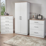 Talland White 2 Door Wardrobe from Roseland