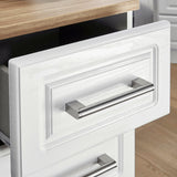 Talland White 3 Drawer Bedside Cabinet from Roseland