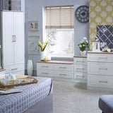 Talland White 2 Door 2 Drawer Wardrobe from Roseland