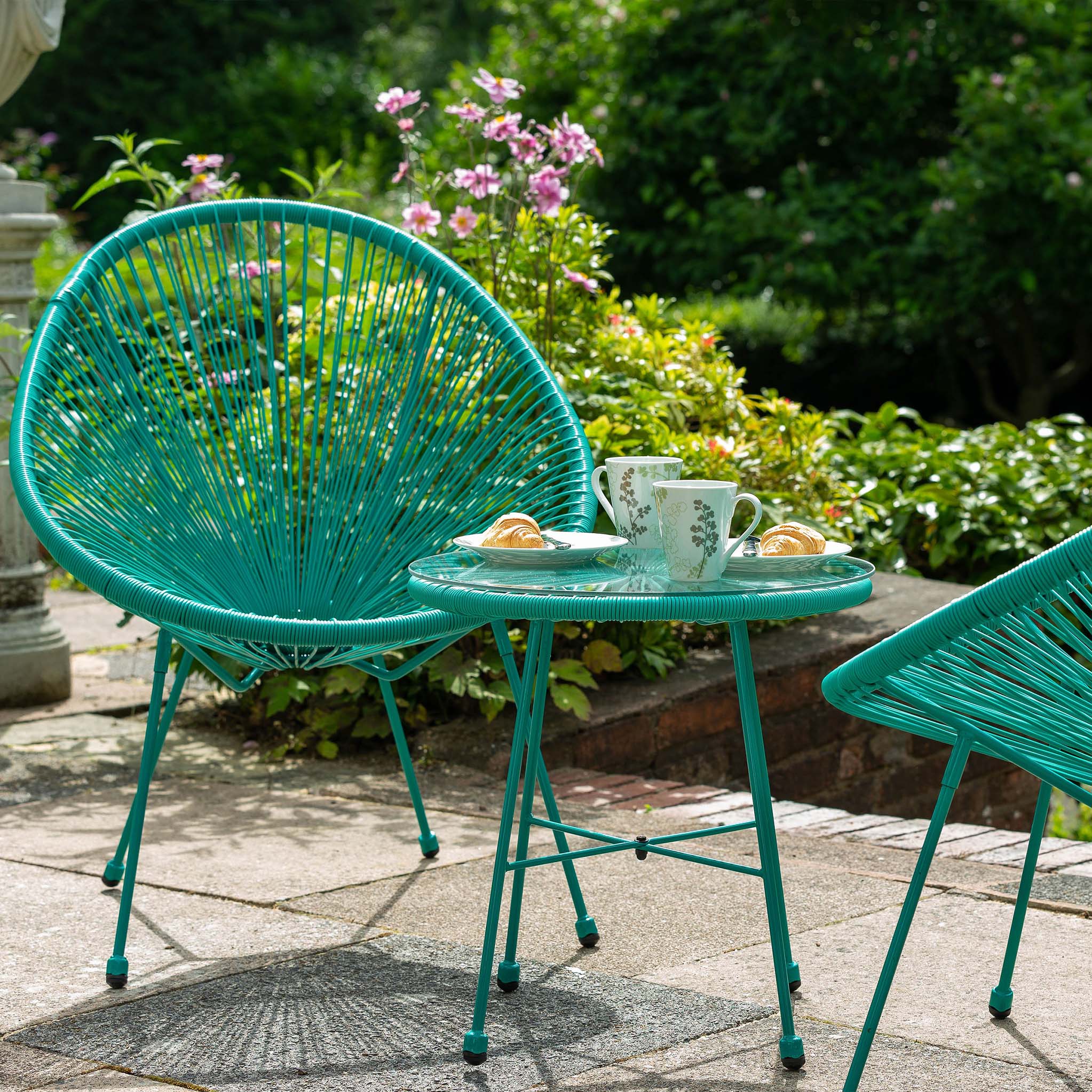 Green discount bistro chairs