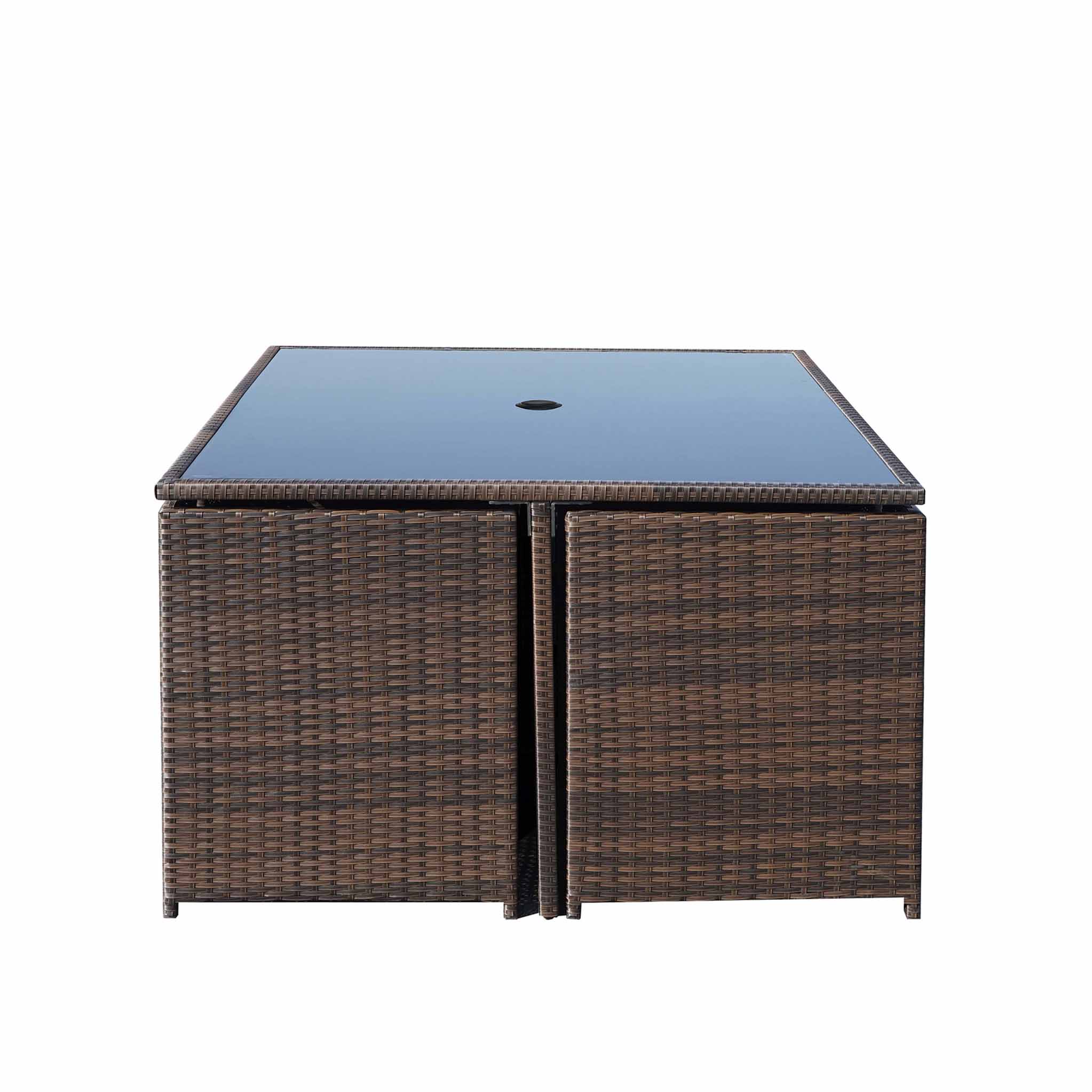 Rattan cube on sale set dunelm