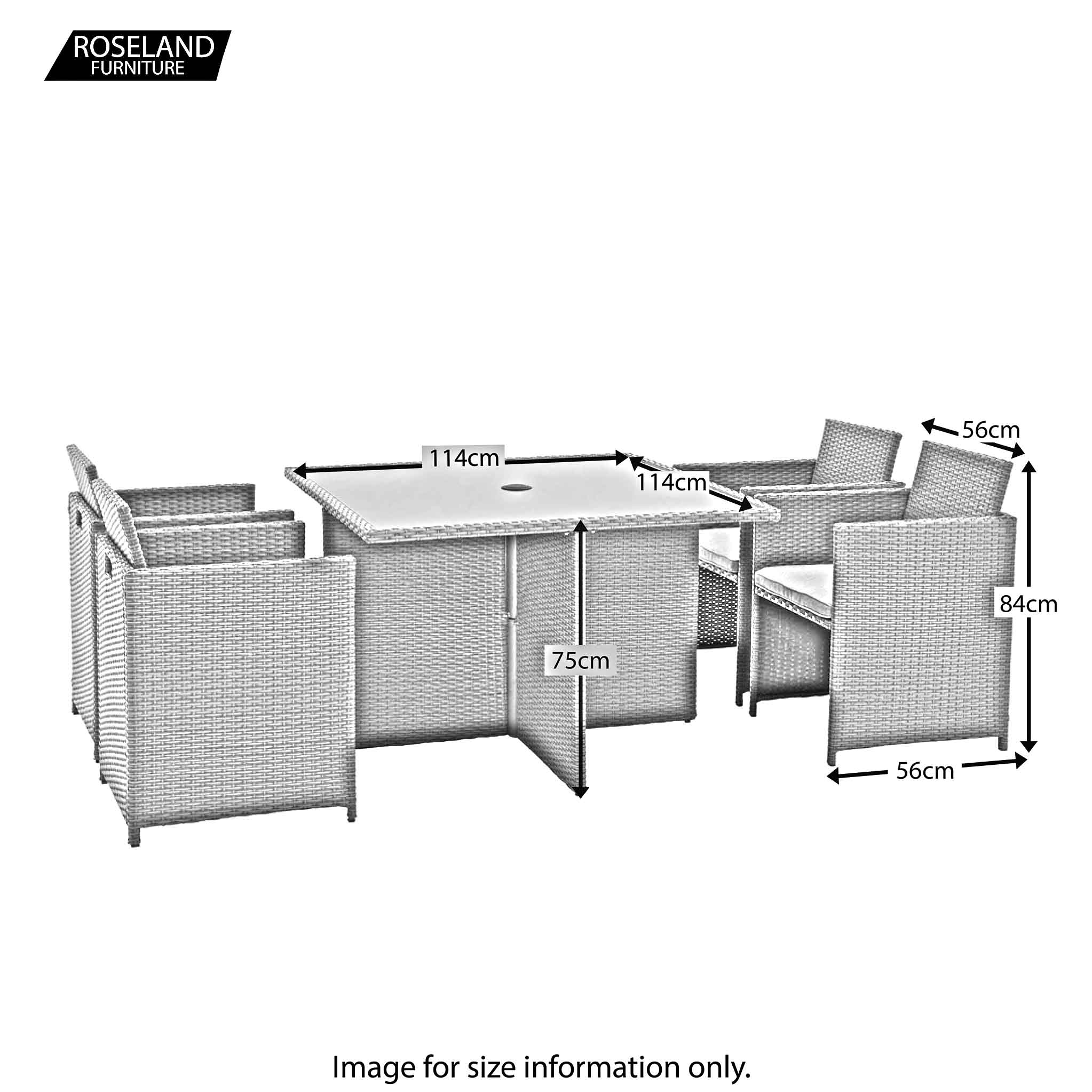 Rattan cube chairs cheap only