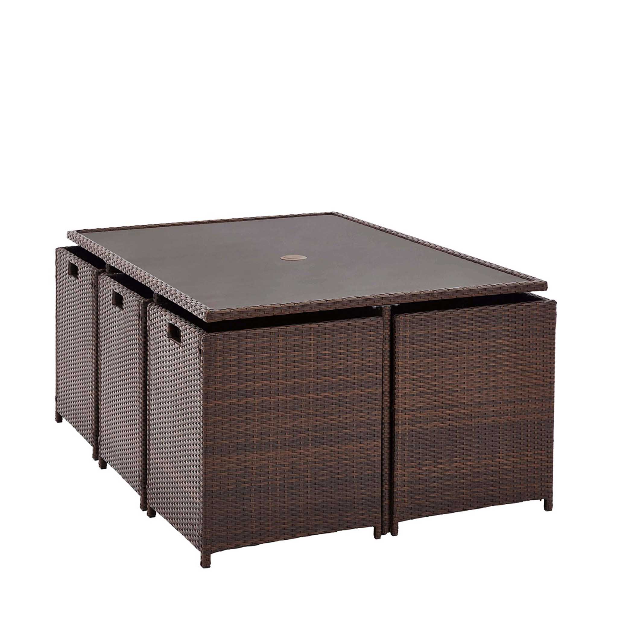 Small rattan cube discount set