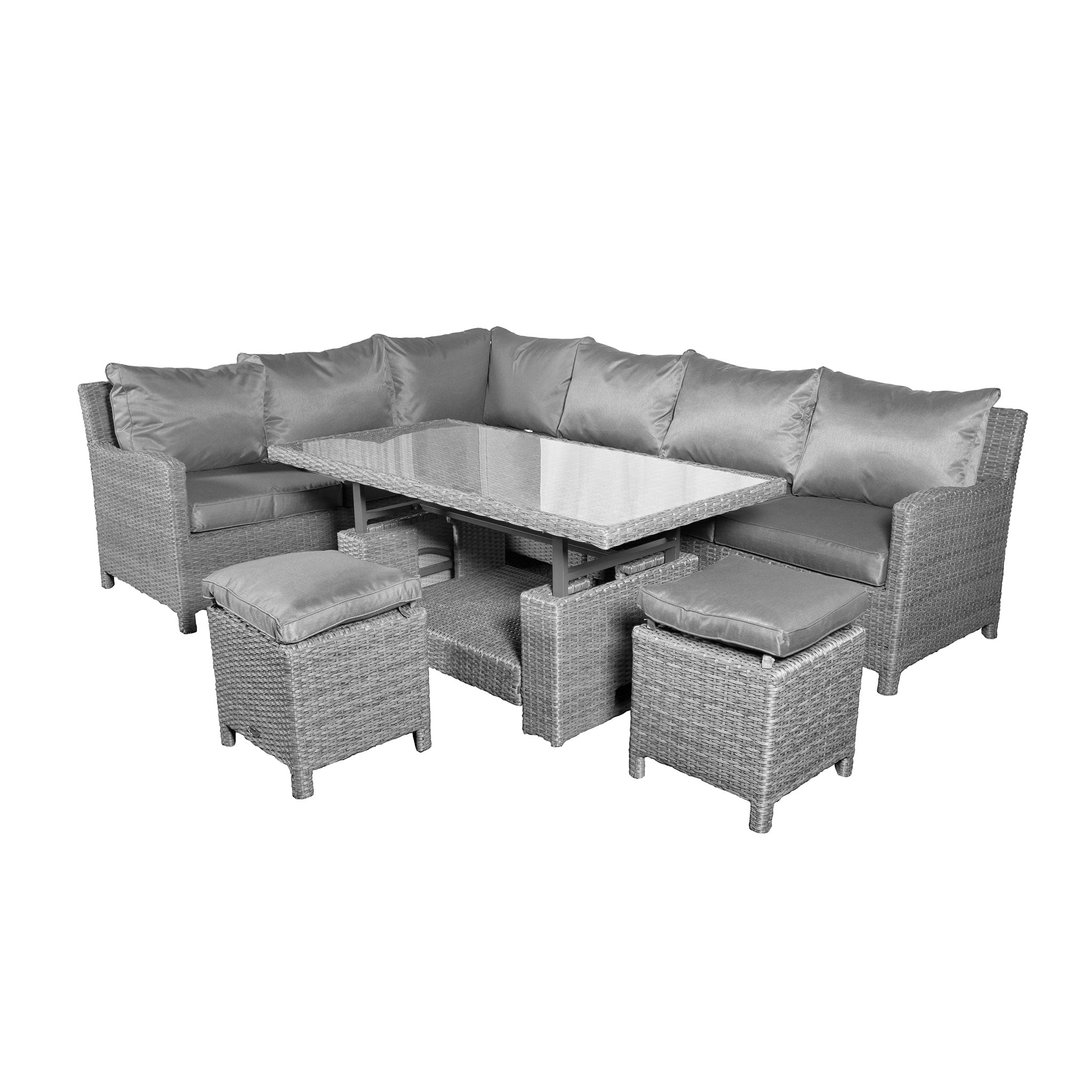 Rattan rise 2025 and fall table