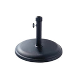 Black Round Outdoor Garden 16kg Parasol Base from Roseland Furniture