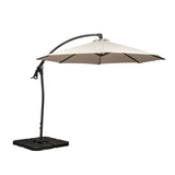 3m Deluxe Pedal Operated Cantilever Parasol - Ivory