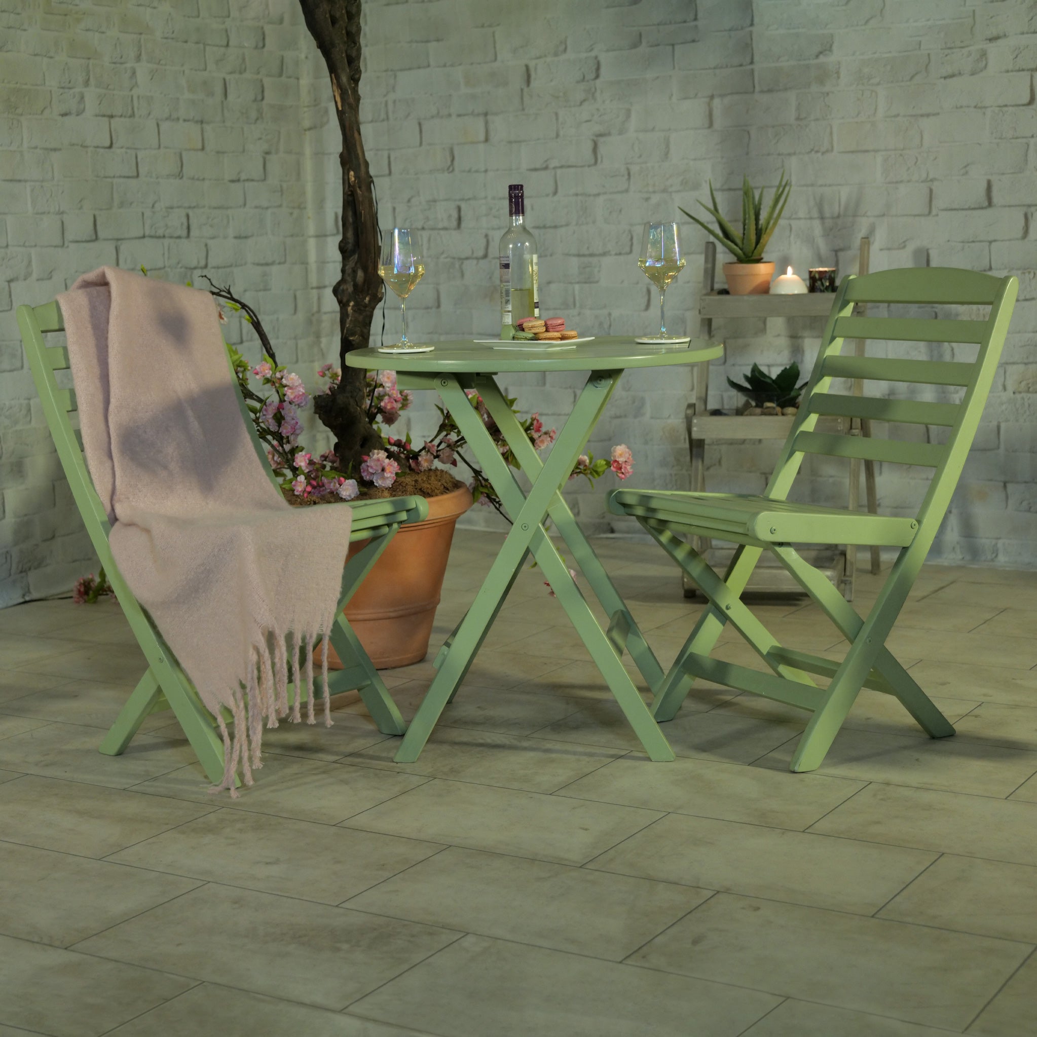 Sage green garden deals chairs