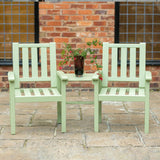 Porto Green Companion Wooden 2 Seater 