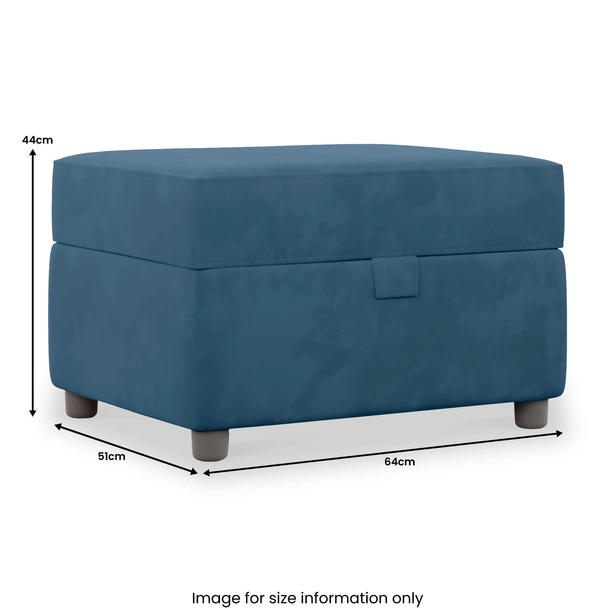 Velvet deals ottoman footstool