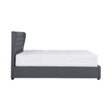 Richmond Faux Linen Ottoman Storage Bed Frame side view