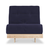 Maggie Navy Blue Single Futon Sofa Bed 