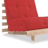 Maggie Red Single Futon Sofa Bed