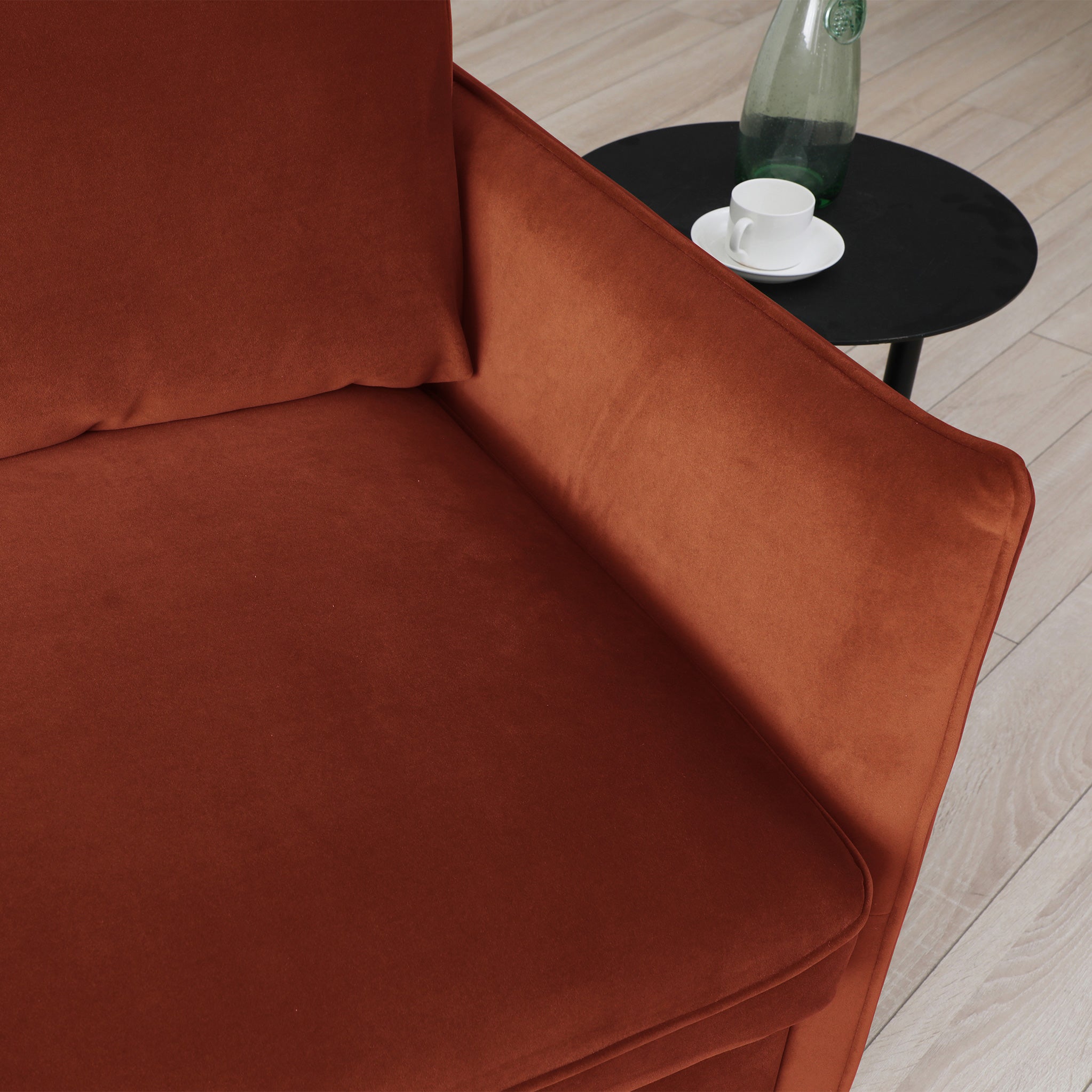 Burnt orange recliner discount sofa