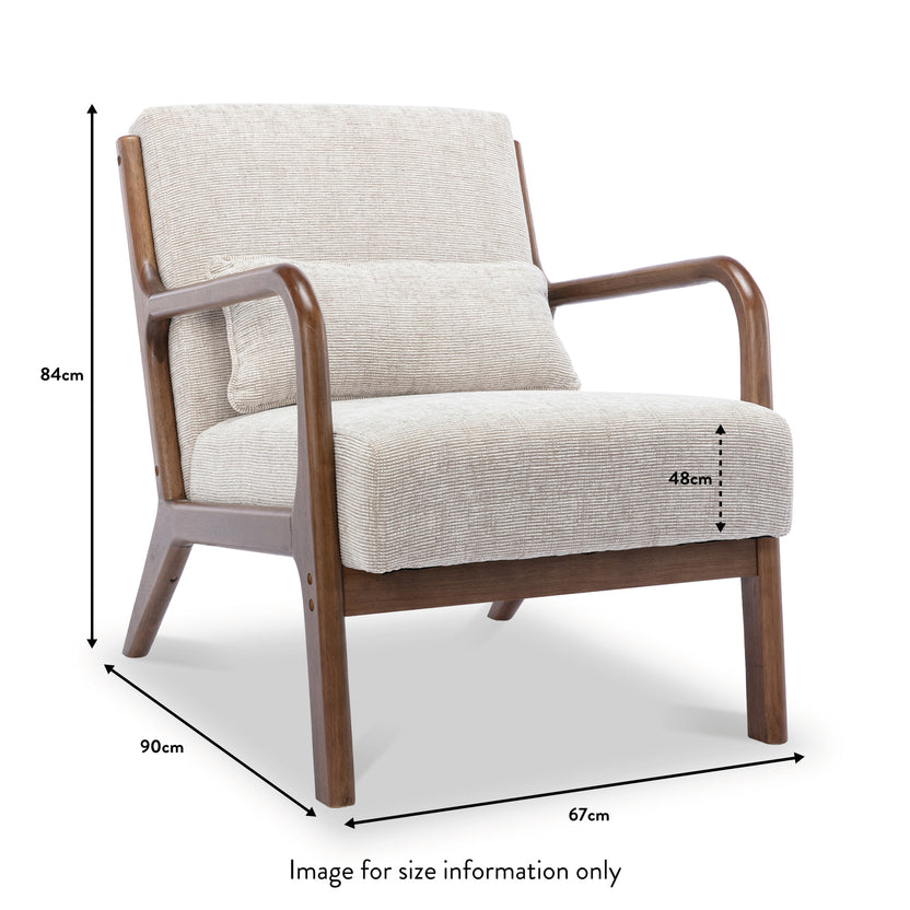 Khali Mid Century Padded Armchair for Living Room | Roseland – Roseland ...