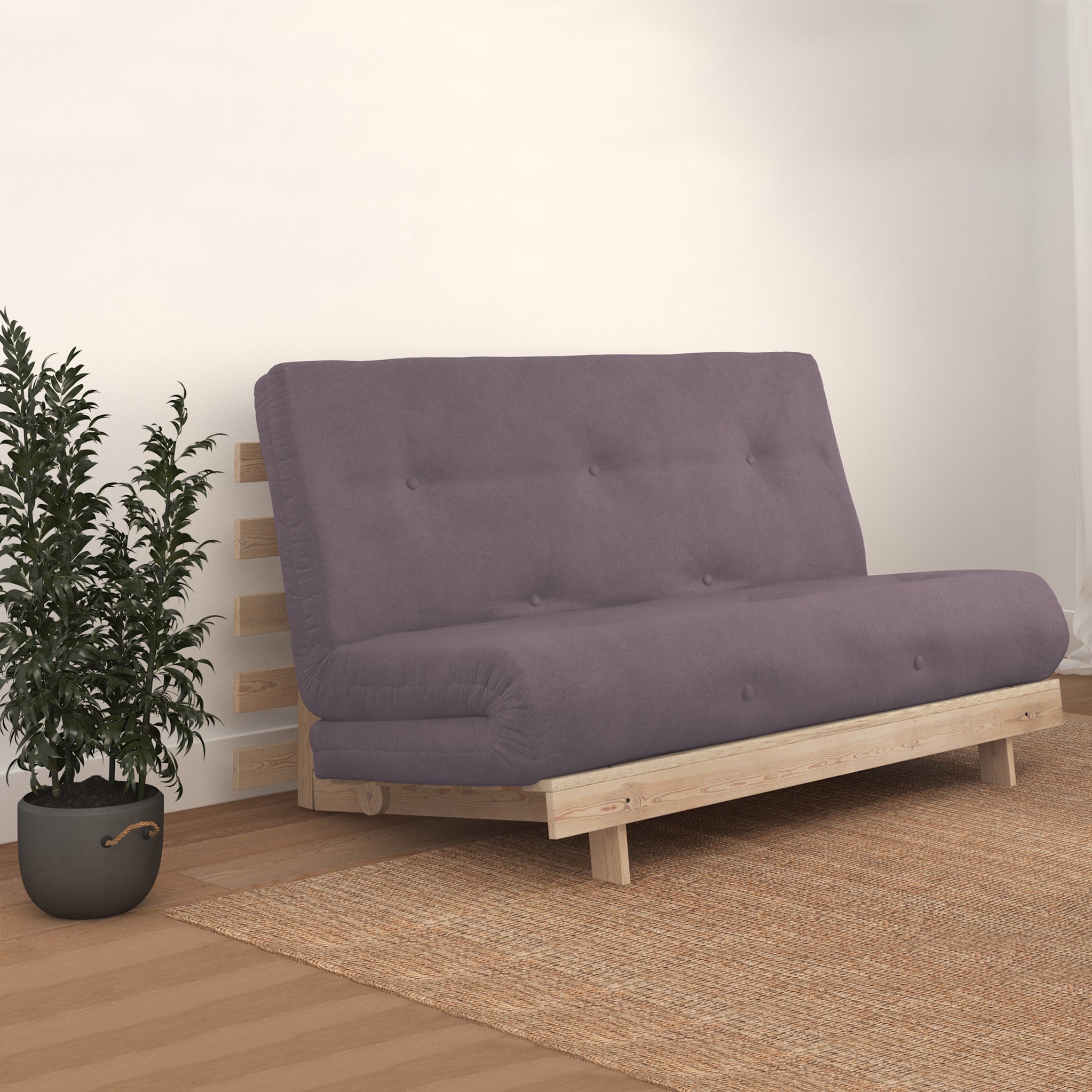 2 seater futon deals sofa