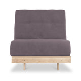 Maggie Plum Single Futon Sofa Bed