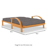 Ruben Small Double Futon Open dimensions