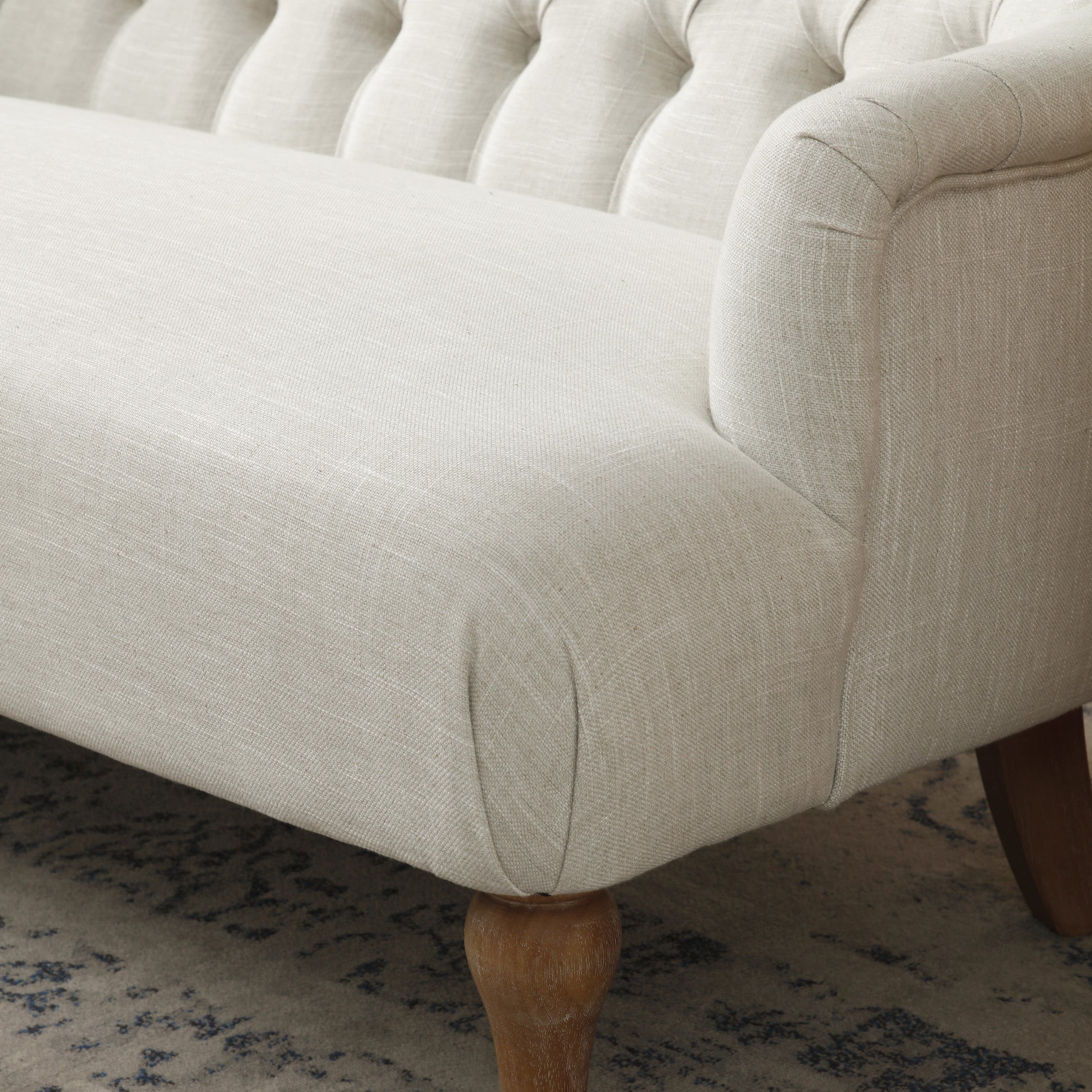 Pottery barn store linen sofa