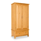 Newlyn Oak Double Wardrobe with Drawer from Roseland