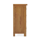 Zelah Oak 4 Drawer Chest - Side on  view