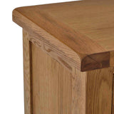 Zelah Oak Extra Large Sideboard - Close up of top