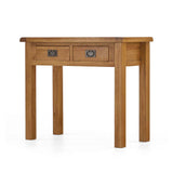 Zelah Oak Dressing Table - Side view