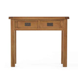 Zelah Oak Dressing Table - Front View