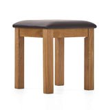 Zelah Oak Stool by Roseland Furniture