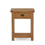 Zelah Oak Telephone Table - Showing top of table