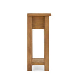 Zelah Oak Telephone Table - Side on view