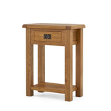 Zelah Oak Telephone Table - Side view