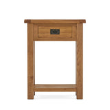 Zelah Oak Telephone Table - Front view