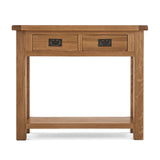 Zelah Oak Console Table - Front view