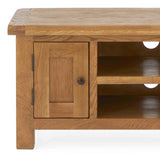 Zelah Oak 90cm TV Stand - Close up of cupboard