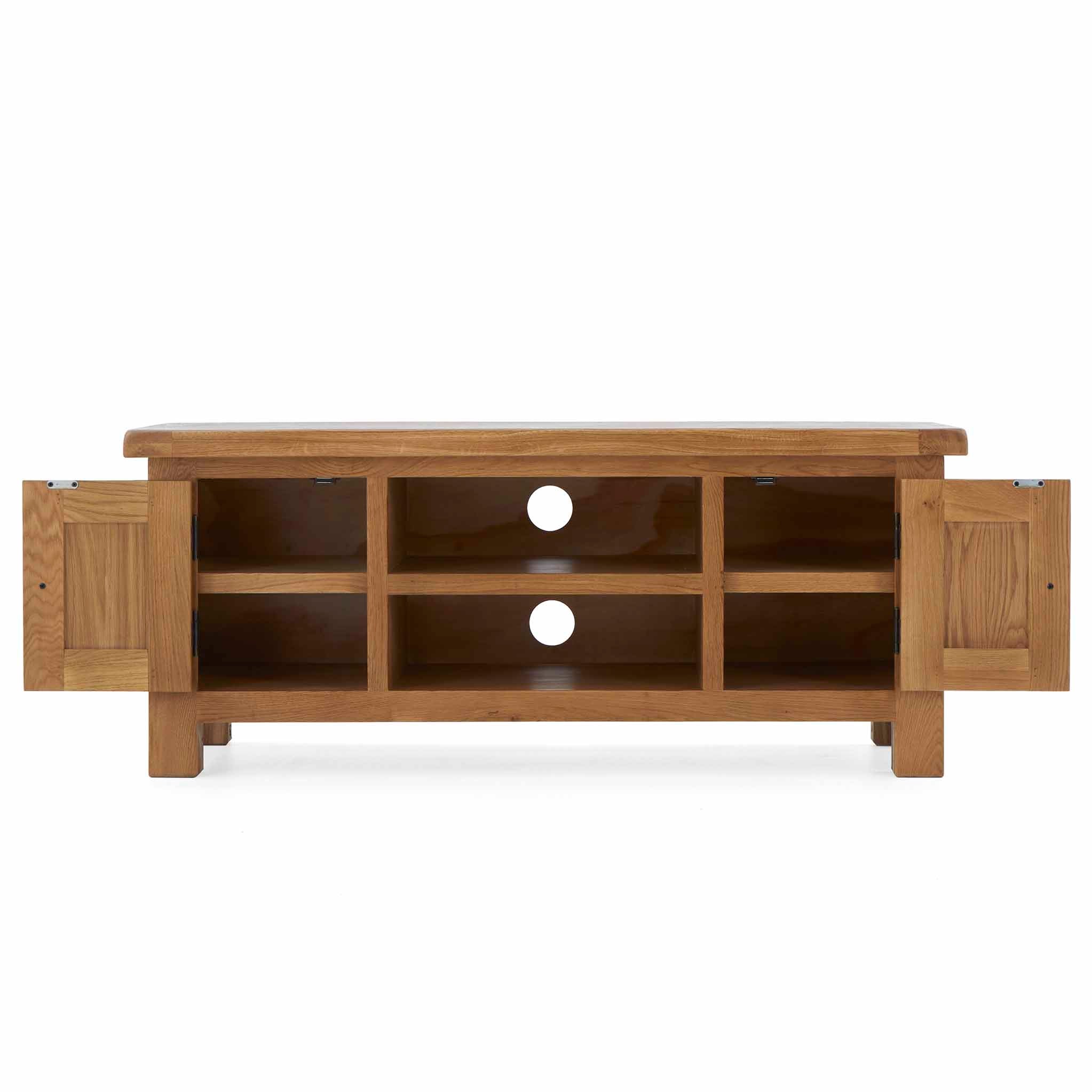 Cherry oak deals tv stand