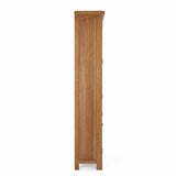 Zelah Oak Display Cabinet - Side on view