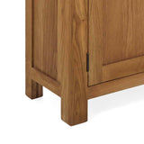 Zelah Oak Display Cabinet - Close up of feet