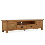 Zelah Oak 200cm TV Stand by Roseland Furniture