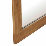 Zelah Oak Mirror - Close up of edge of mirror