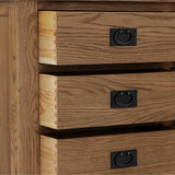 Zelah Oak 3+3 Drawer Chest