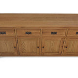 Zelah Oak Extra Large Sideboard - Close up of top of sideboard