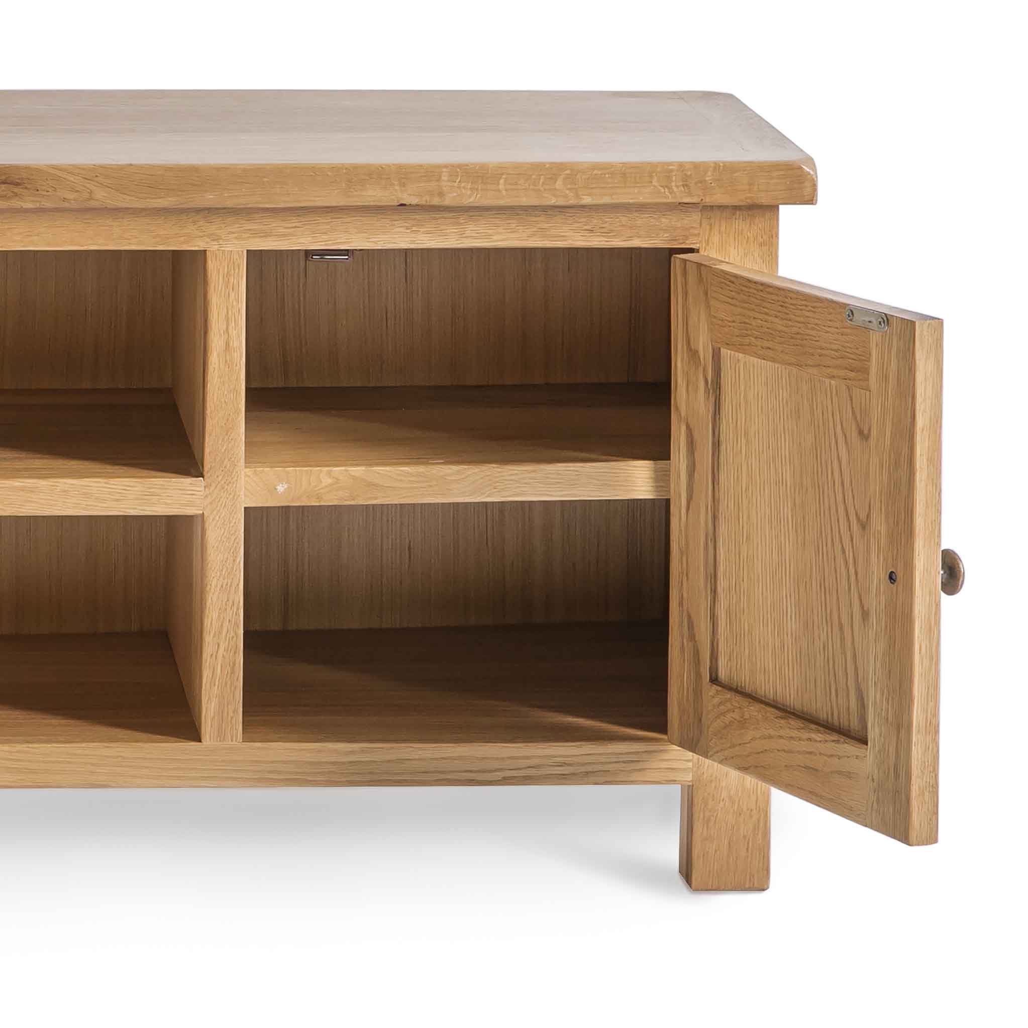 120cm oak tv deals unit