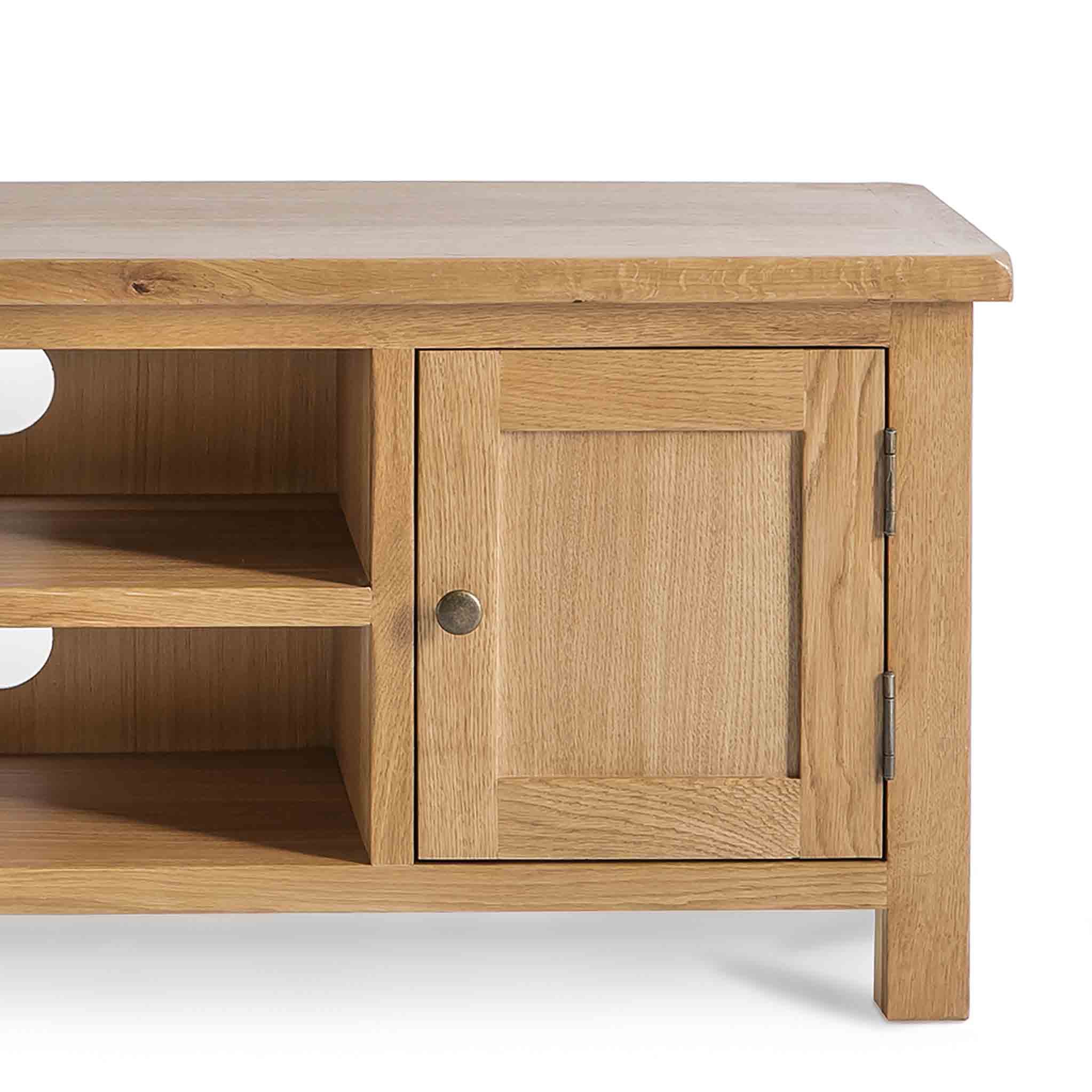 120cm tv shop unit oak