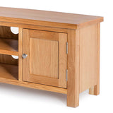 London Oak 120cm TV Stand - Close up of cupboard